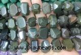 MXBS01 15 inches 12*16mm - 13*18mm faceted nuggets alashan agate beads