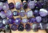 NABS05 15 inches 12*16mm - 13*18mm faceted nuggets amethyst beads