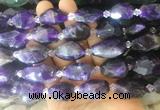NABS11 15 inches 12*16mm - 15*20mm faceted nuggets amethyst beads