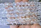 NCBS02 15 inches 10mm carved pumpkin white crystal beads wholesale