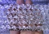NCBS11 15 inches 10mm carved S shape white crystal beads wholesale