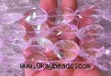 NCBS23 15 inches 15*20mm - 18*25mm faceted freeform white crystal beads