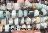 NGBS223 15 inches 10*14mm - 12*16mm faceted nuggets colorful amazonite beads