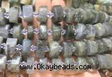 NGBS231 15 inches 10*14mm - 12*16mm faceted nuggets labradorite beads