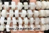 NGBS234 15 inches 10*14mm - 12*16mm faceted nuggets white moonstone beads