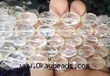 NGBS236 15 inches 8*12mm - 12*16mm faceted nuggets white crystal beads