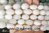 NGBS248 15 inches 8*12mm - 12*16mm faceted nuggets white moonstone beads