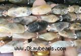 NGBS254 15 inches 8*20mm - 12*30mm faceted nuggets sunstone beads