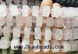 NGBS266 15 inches 10*14mm - 12*16mm faceted nuggets rose quartz gemstone beads NGBS266 15 inches 10*14mm - 12*16mm faceted nuggets rose quartz gemstone beads
