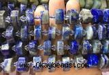 NGBS269 15 inches 10*14mm - 12*16mm faceted nuggets lapis lazuli gemstone beads