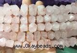 NGBS279 15 inches 12*16mm - 13*18mm nuggets rose quartz gemstone beads wholesale NGBS279 15 inches 12*16mm - 13*18mm nuggets rose quartz gemstone beads wholesale