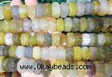 NGBS298 15 inches 8*14mm - 10*16mm faceted nuggets agate beads wholesale