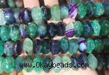 NGBS308 15 inches 8*14mm - 10*16mm faceted nuggets agate beads wholesale