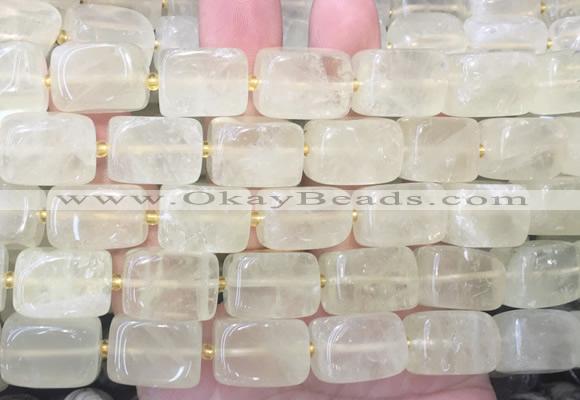 NGBS318 15 inches 12*16mm - 13*18mm nuggets lemon quartz beads wholesale