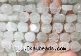 NGBS321 15 inches 14*16mm nuggets white crystal gemstone beads wholesale NGBS321 15 inches 14*16mm nuggets white crystal gemstone beads wholesale