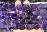 NGBS323 15 inches 14*16mm nuggets amethyst gemstone beads wholesale NGBS323 15 inches 14*16mm nuggets amethyst gemstone beads wholesale