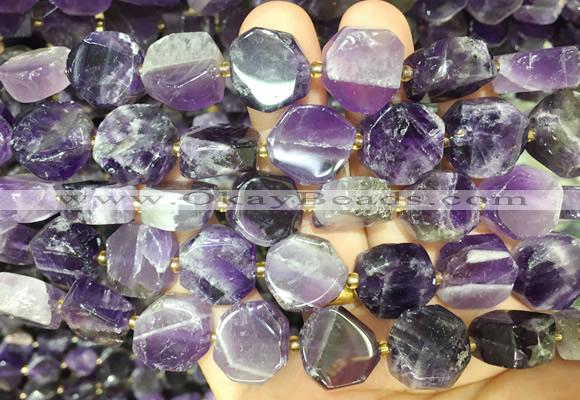 NGBS324 15 inches 14*16mm nuggets dogtooth amethyst gemstone beads wholesale