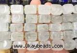 NGBS334 15 inches 12*16mm - 13*18mm nuggets green crystal beads wholesale NGBS334 15 inches 12*16mm - 13*18mm nuggets green crystal beads wholesale