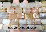 NGBS345 15 inches 12*16mm - 13*18mm nuggets sakura agate beads wholesale NGBS345 15 inches 12*16mm - 13*18mm nuggets sakura agate beads wholesale