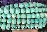 NGBS371 15 inches 13*18mm - 15*20mm faceted nuggets amazonite beads wholesale NGBS371 15 inches 13*18mm - 15*20mm faceted nuggets amazonite beads wholesale