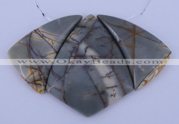 NGP16 Picasso jasper gemstone pendants set jewelry wholesale