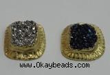 NGP2882 28*30mm - 30*32mm freeform druzy agate pendants wholesale