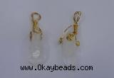 NGP4042 8*22mm - 12*28mm nuggets druzy quartz gemstone pendants
