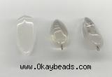 NGP5540 14*40mm - 23*58mm teardrop white crystal pendants