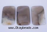 NGP913 5PCS 35*59mm rectangle agate druzy geode gemstone pendants