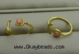 NGR1087 8mm faceted coin  labradorite gemstone rings wholesale