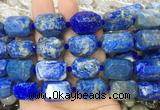 NLBS03 15 inches 13*18mm - 15*20mm faceted nuggets lapis lazuli beads