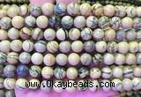 NSBS07 15 inches 8mm round Green Dragon Veins Jasper beads wholesale