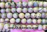 NSBS09 15 inches 12mm round Green Dragon Veins Jasper beads wholesale