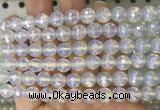OPBS17 15 inches 8mm faceted round AB-color opalite beads wholesale