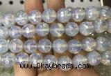 OPBS19 15 inches 12mm faceted round AB-color opalite beads wholesale
