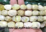OPBS22 15 inches 12*16mm - 13*18mm faceted nuggets yellow opal beads