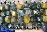 OSBS01 15 inches 12*16mm - 13*18mm faceted nuggets ocean jasper beads