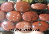 OVBS31 15 inches 30*45mm oval red jasper gemstone beads wholesale