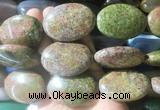 OVBS34 15 inches 30*45mm oval unakite gemstone beads wholesale