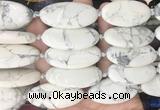 OVBS63 15 inches 20*40mm oval white howlite gemstone beads wholesale