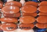 OVBS66 15 inches 20*40mm oval red jasper gemstone beads wholesale
