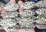 OVBS79 15 inches 20*40mm oval Dalmatian jasper gemstone beads wholesale