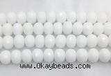 PBBS02 15 inches 13*18mm faceted rondelle white porcelain beads wholesale PBBS02 15 inches 13*18mm faceted rondelle white porcelain beads wholesale