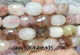 PQBS02 15 inches 12*16mm - 13*18mm faceted nuggets pink quartz beads