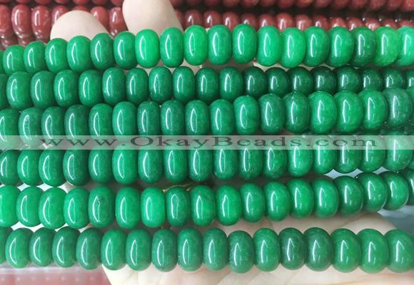 RBBS101 15 inches 6*10mm rondelle candy jade gemstone beads wholesale