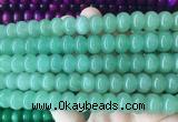 RBBS104 15 inches 8*12mm rondelle candy jade gemstone beads wholesale