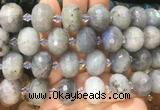 RBBS21 15 inches 13*18mm faceted rondelle labradorite gemstone beads