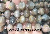 RBBS24 15 inches 13*18mm faceted rondelle sunstone gemstone beads