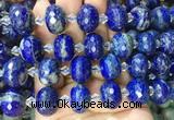 RBBS30 15 inches 13*18mm faceted rondelle Lapis lazuli gemstone beads