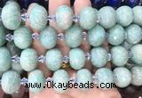 RBBS31 15 inches 13*18mm faceted rondelle amazonite gemstone beads